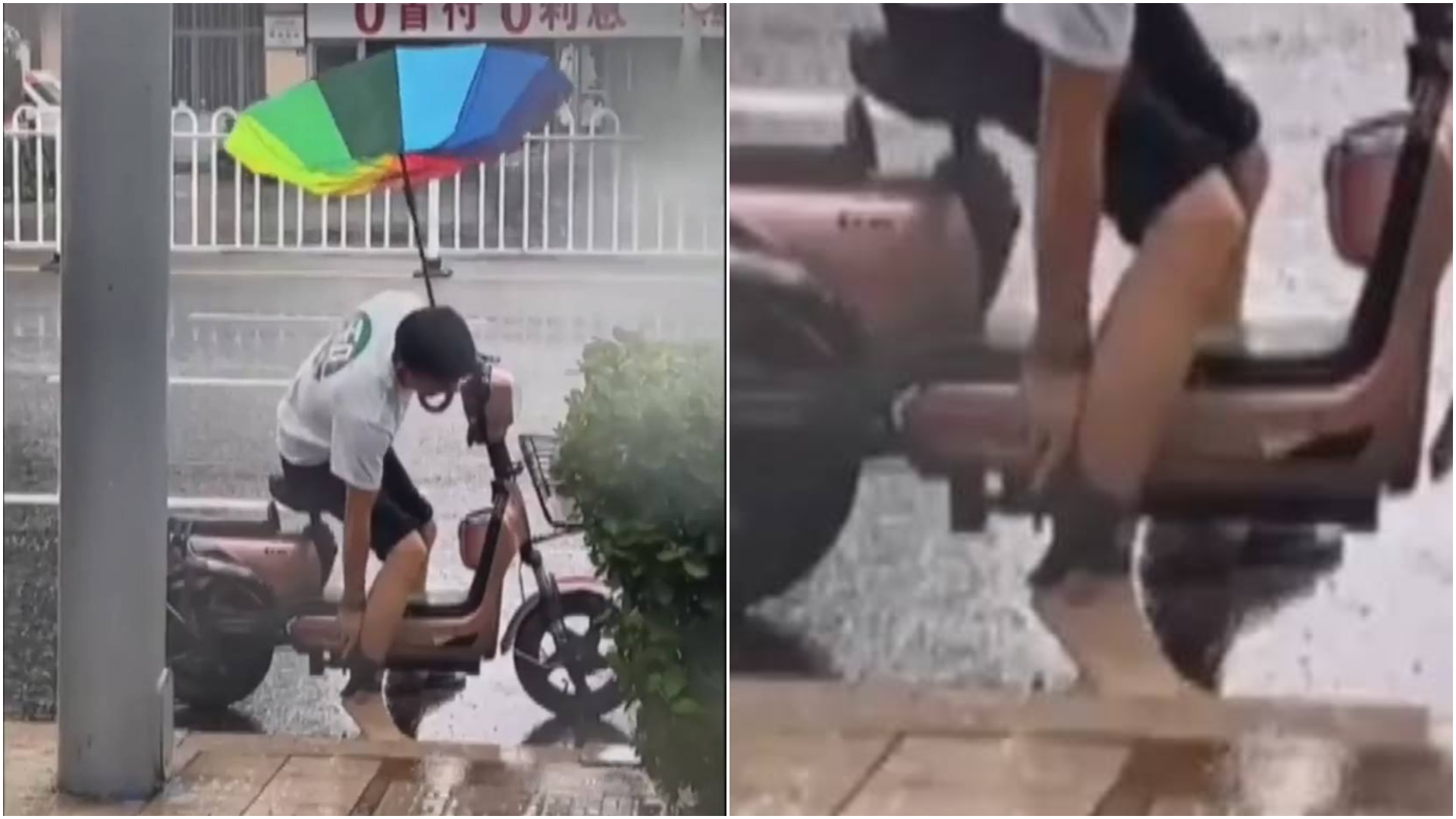考機車駕照不給穿拖鞋是刁難? 看看這名男子絕望場景就知真的會「芭比Q」!