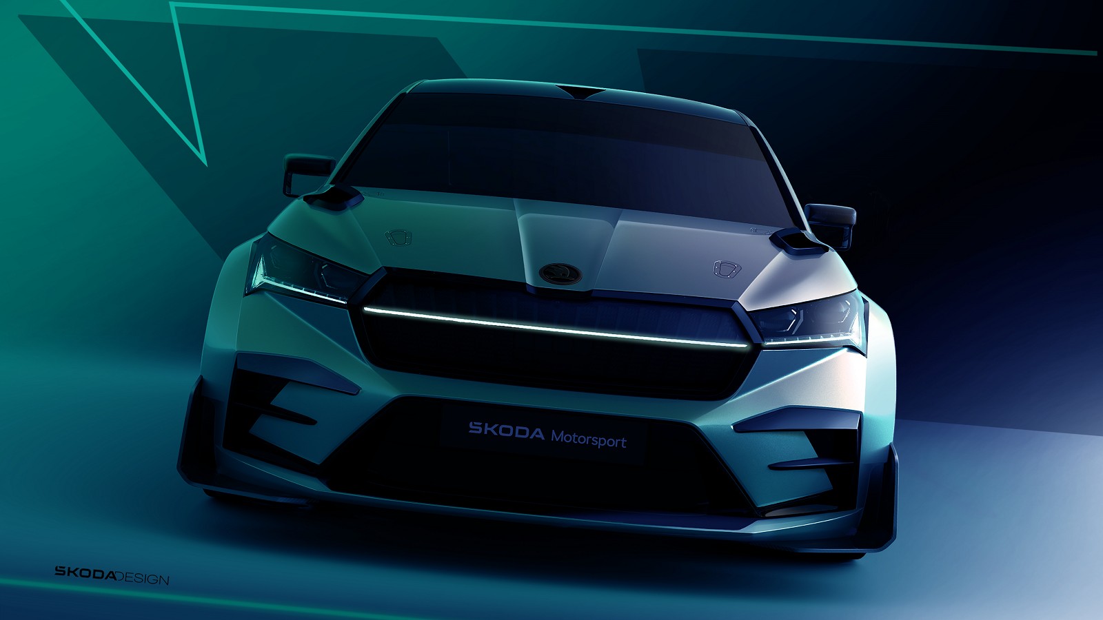 Enyaq RS Race設計概念曝光！Škoda擬藉賽道開發次世���電動技術