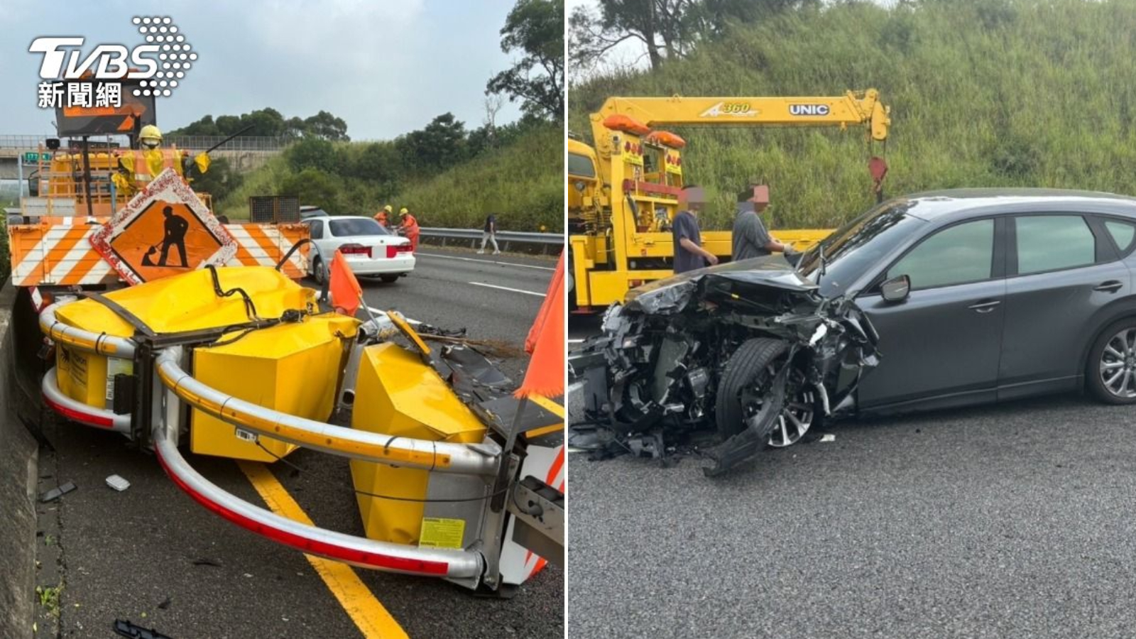 日系休旅開駕駛輔助自撞緩撞車，車頭全爛彈飛外側車道回堵2公里 | 地球黃金線