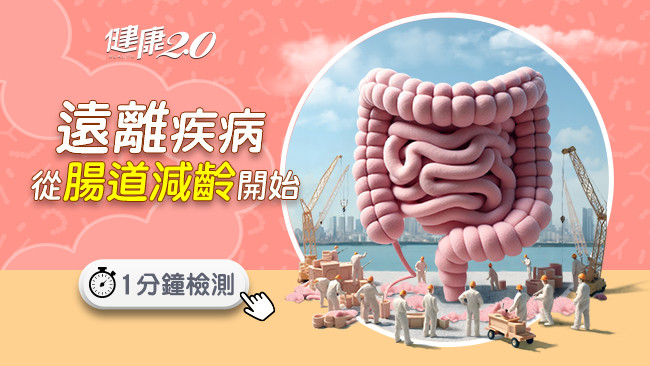 一分鐘測腸老化！腸道減齡不生病