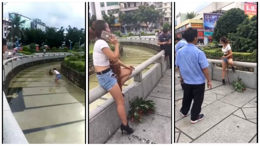一名女子翻牆偷摘一顆要價250萬元台幣的掛綠荔枝來吃，他說是因為失戀才這樣做。(圖／翻攝自YouTube)