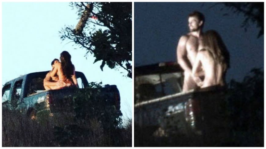 巴西一名攝影師拍到知名女星在野外一輛貨車上演活春宮，引發熱烈討論。(圖／翻攝自推特)