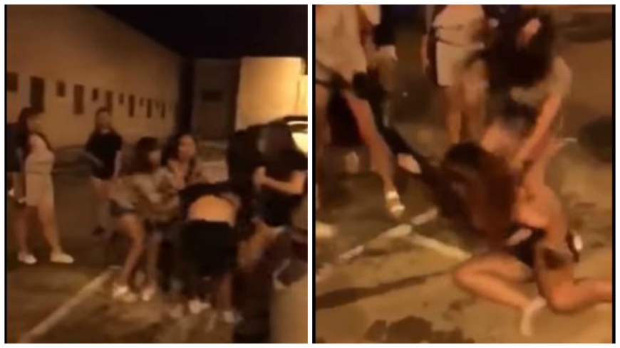 苗栗一名女子自拍裸照勾引別人男友，結果遭一群女生圍毆暴打。(圖／翻攝自YouTube)