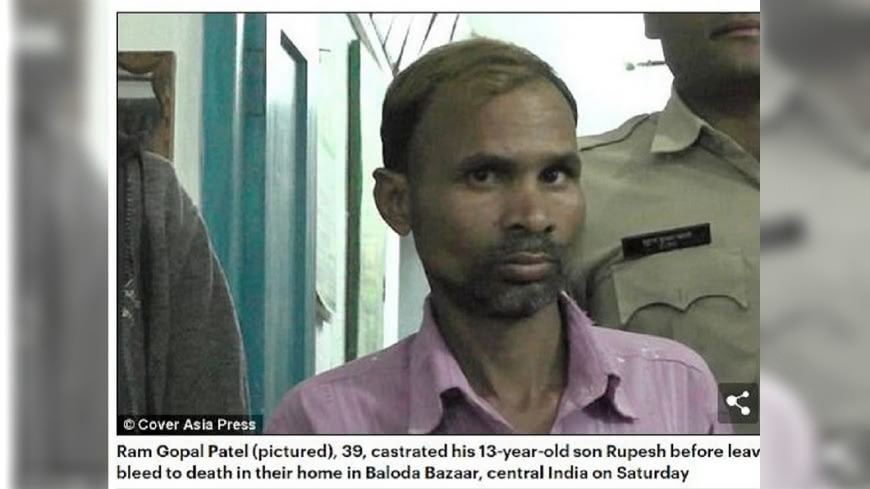 印度一名人父誤信巫師亂說，把13歲兒子陰莖崁下導致他失血過多致死。(圖／翻攝自每日郵報)
