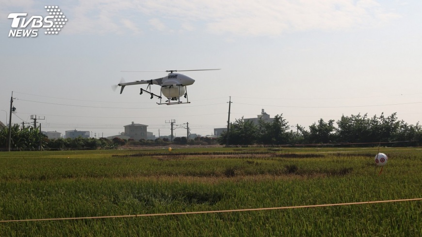 圖／中央社 改善農業缺工　台南擬推無人機空中噴灑