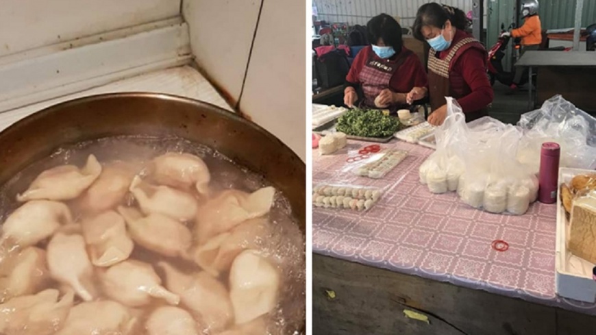 愛心水餃經網友分享後爆紅。圖/翻攝臉書,下同