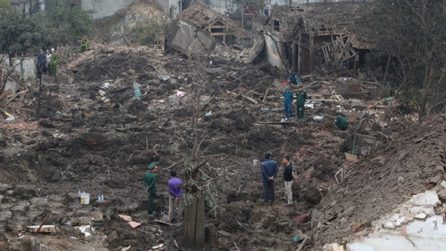  越南資源回收廠爆炸2死　疑廢彈所致