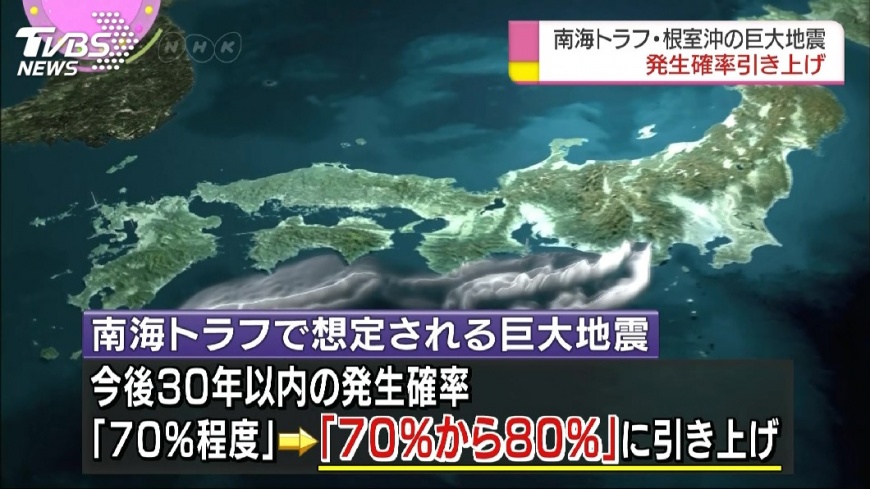 南海海槽未來30年恐有8成機會發生強震 壓力 板塊 地震 機率 上升 Tvbs新聞網