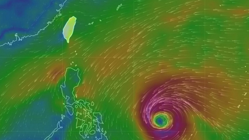 下週恐有颱風生成。（模擬圖／中央氣象局）