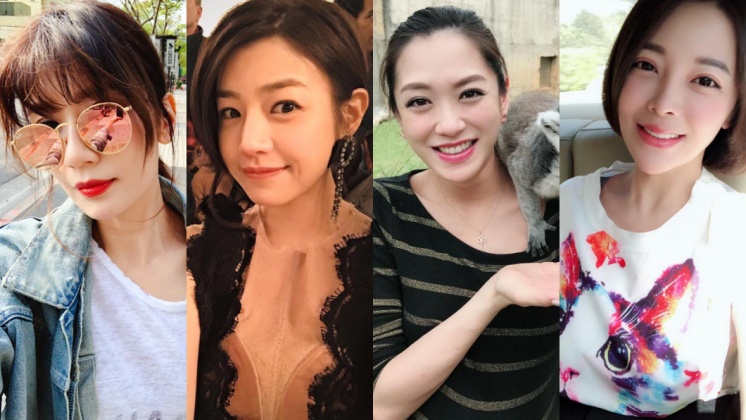 這些女星們坐月子都鬧出負面風波，圖／取自賈靜雯、陳妍希、楊千霈、趙心妍臉書