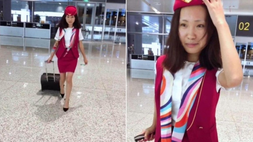 空服員素顏 - 空服員素顏.jpg 圖/翻攝自微博