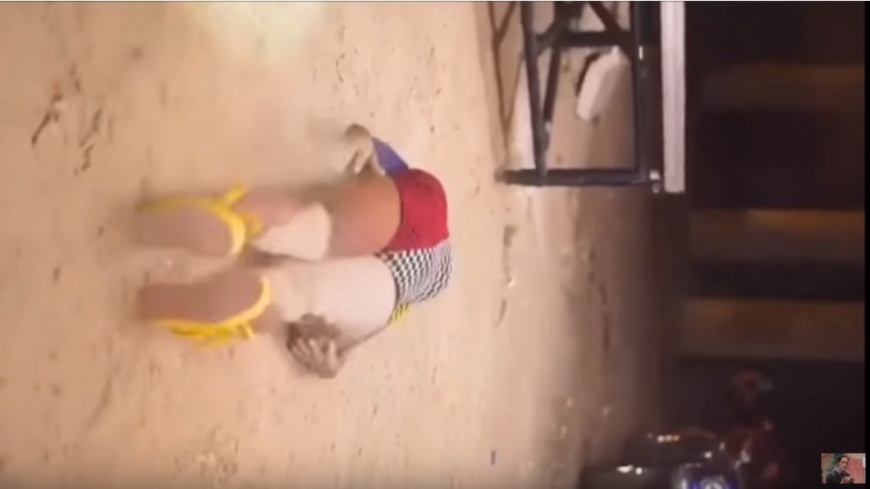 辣妹熱舞險斷頸1 - 辣妹熱舞險斷頸1.jpg 圖/翻攝自YouTube