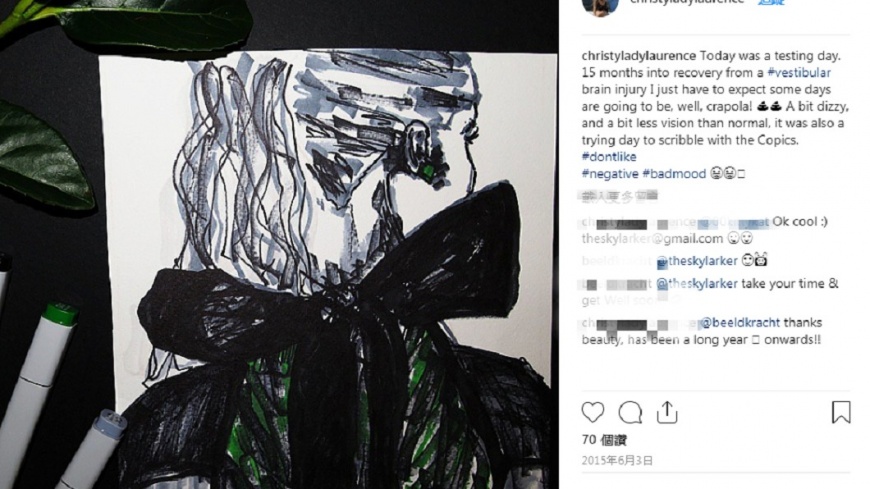 勞倫斯作品。圖/翻攝自christyladylaurence IG