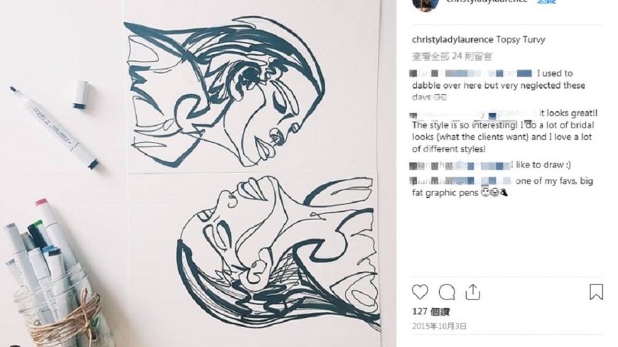 勞倫斯作品。圖/翻攝自christyladylaurence IG
