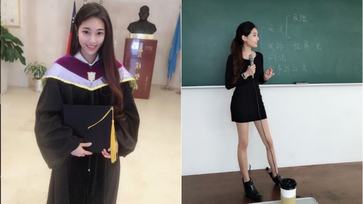 不只擔任講師,她還在文化大學攻讀法學博士。圖/翻攝自鄭嘉文IG