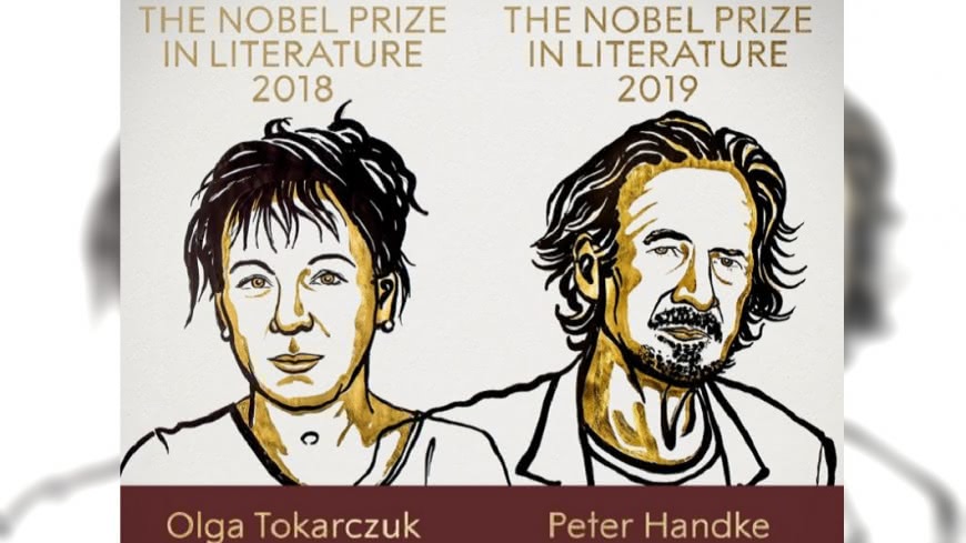 圖／翻攝自The Nobel Prize推特 諾貝爾文學獎　波蘭、奧地利作家獲殊榮