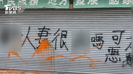 王定宇服務處被噴漆羞辱 嫌犯身分曝光