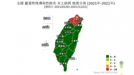 全台本土病例地圖出爐 新北警戒「橘轉紅」桃園病例最多