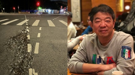 父來不及參加婚禮遭酒駕奪命 兒馬路跪拜血跡:好不甘心