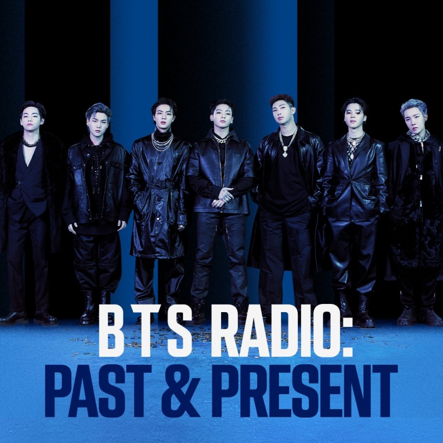 BTS在Apple Music上推出新節目「BTS Radio： Past ＆ Present」。（圖／翻攝自BTS Twitter） BTS同框拜登一起比「手指愛心」　網友：白宮找到流量密碼