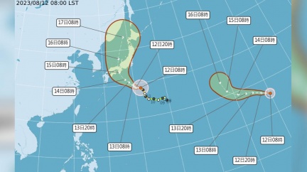 「朵拉」跨境成8號颱　轉中颱對台影響曝