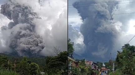 印尼火山大規模爆發　日氣象廳憂海嘯影響沖繩
