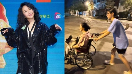 陶晶瑩「坐輪椅」被女兒推著走　最新傷勢曝
