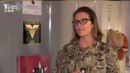 TVBS環太再登卡爾文森航艦　專訪首位女性保修指揮官