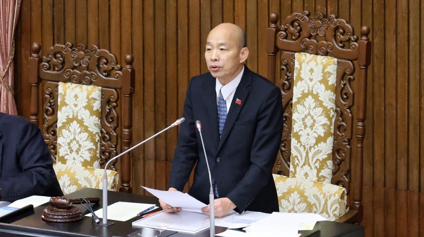 立法院長韓國瑜。（圖／葉志明攝）