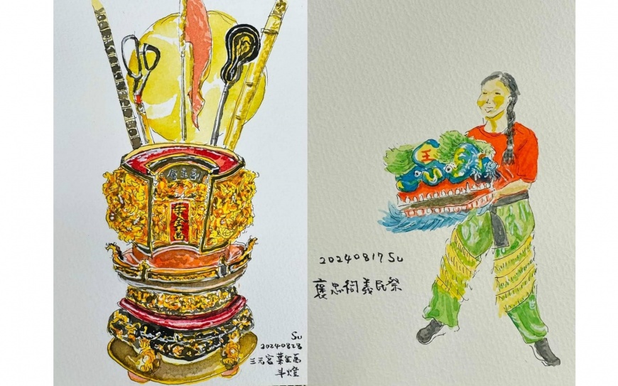  三元宮葉金萬斗燈及褒忠祠義民祭(照片引用自蘇俊賓臉書)