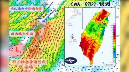 多雨模式啟動！「2區」成降雨熱區　專家：不亞於輕颱