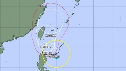 雙颱共舞！山陀兒日氣象廳最新路徑曝　10/1成「強颱風」