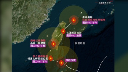 山陀兒颱風第二階段「直攻強颱」　巔峰狀態登陸高屏