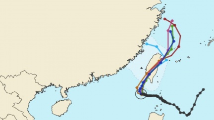 山陀兒颱風穿台後「S型迴轉」二度撲台　日氣象廳預測路徑曝