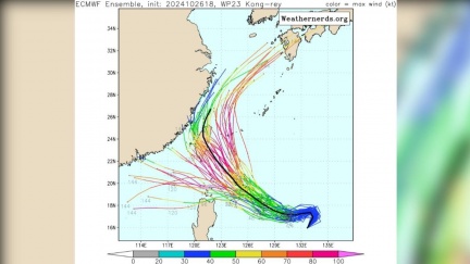 康芮颱風恐逼中颱上限　粉專預測「這天」從花蓮登陸