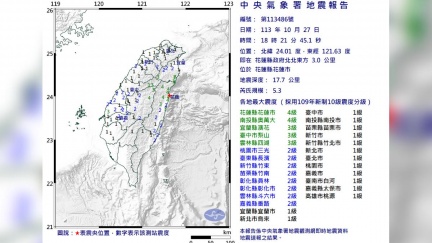 花蓮18：21地震　氣象署：0403餘震籲防災準備