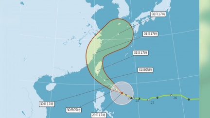 康芮颱風17:30發海警了　首波警戒範圍出爐