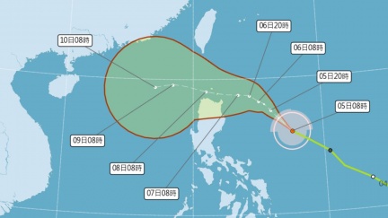 銀杏增強變中颱了！氣象署「最新路徑」出爐