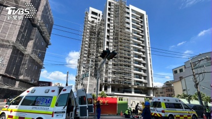 台中工地鷹架倒塌　4男工人受傷、其中2人沒了心跳