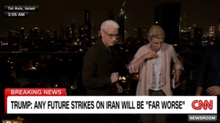 有片／CNN主播以色列連線遇防空警報　邊逃邊播畫面曝