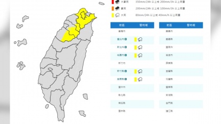 雨來了！對流旺盛　雙北等5縣市大雨特報：山區留意坍方