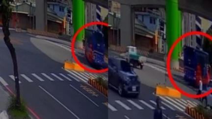20歲女騎士遭遊覽車輾斃！家屬控司機「倒車二度輾壓」