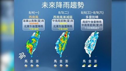 國家警報響了！大雷雨狂轟新北市　19縣市豪大雨特報