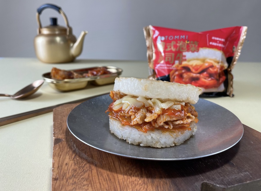 韓味爆擊全台！湯米「韓式泡菜起司牛米漢堡」7－11限定開賣掀起韓風熱潮