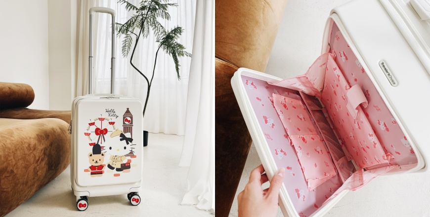 老協珍 x Hello Kitty 推出美國品牌聯名防撞行李箱　掀起年節送禮風暴！