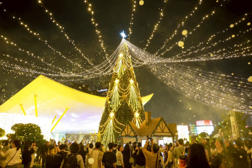 2025高雄聖誕生活節 慶典燈光聚焦中央公園 金曲樂團接力開唱 邀請市民共度聖誕黃金週