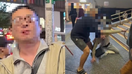 中山變態男「掐6女屁股」裝無辜　正義光頭哥霸氣壓制送警局