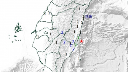 20:01東部海域爆芮氏4.7地震　7縣市有感