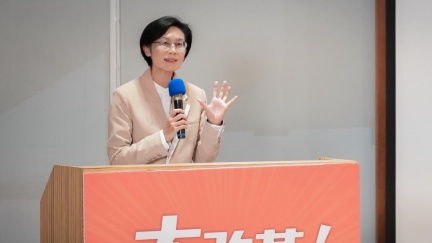 林岱樺首場政見發表會　前交長賀陳旦現身力挺