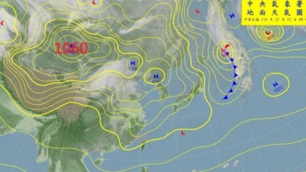 偏強冷高壓抵台僅達「冷氣團等級」　鄭明典揭關鍵原因
